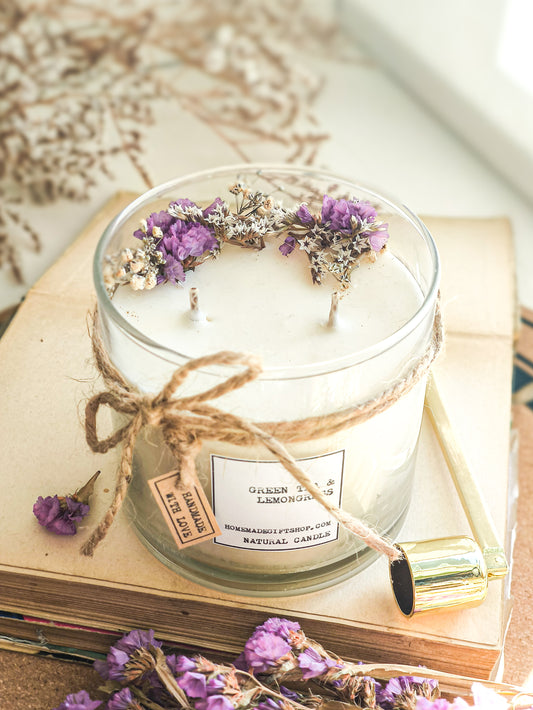 Hand-Poured 100% Soy Wax Candle – Luxurious Scents & Perfect Gift