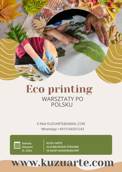 Warsztaty z Eco PRINTING po polsku