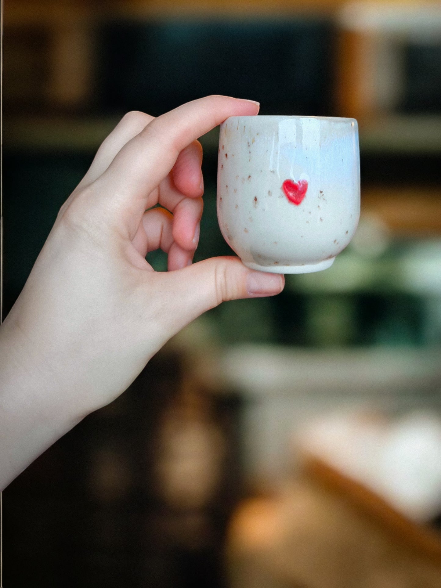 Espresso cup with heart